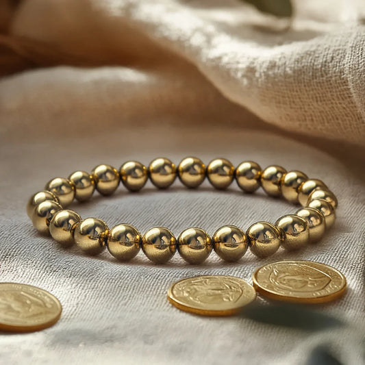 Original Golden Pyrite Money Magnet Bracelet for Men & Women