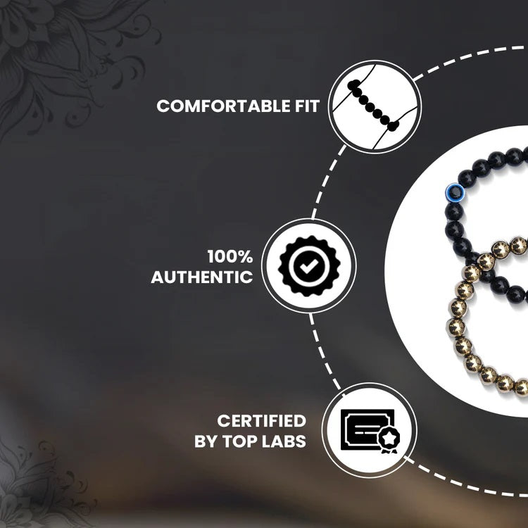 Richie Rich Combo Bracelet – Attract Wealth, Prosperity & Abundance | Lucky Charm Crystals for Financial Success